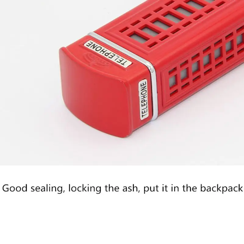 Открытый портативный пепельница телефонная будка Ретро стиль сигарета