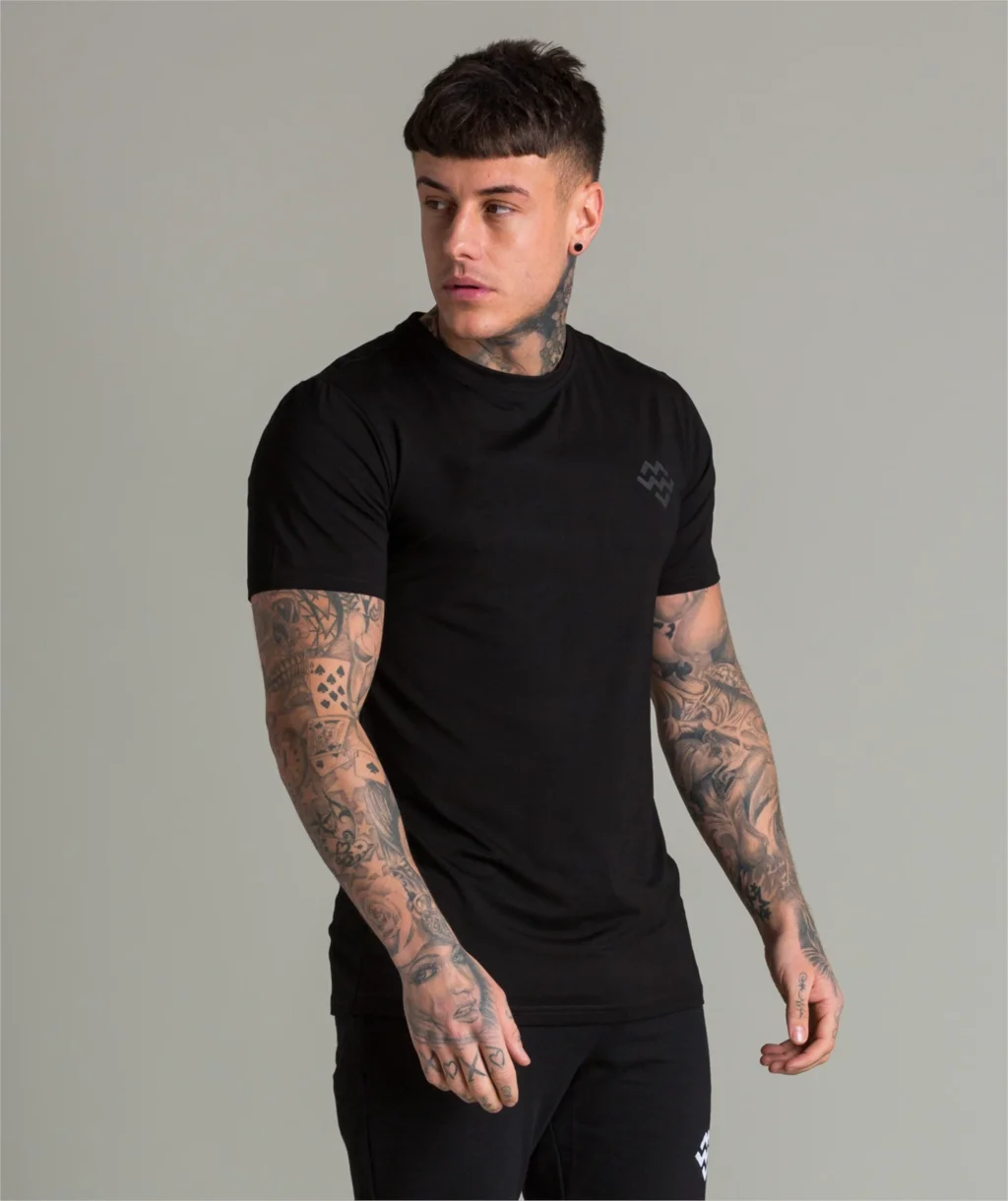 Темный логотип Роза вышивка полосатая Мужская футболка короткий рукав 2019 Лето