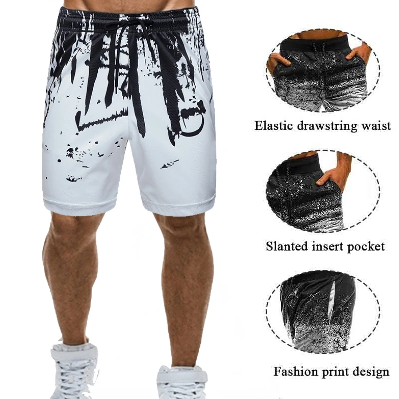 

Men Casual Shorts Camouflage Printed Joggers Short Sweatpants Plus Size Drawstring Hip Hop Workout Shorts