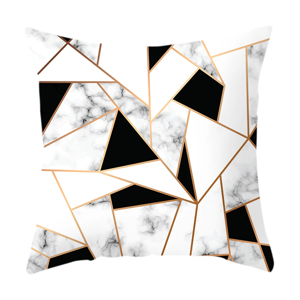 1 шт. чехол с геометрическим узором Чехлы для подушек желтая и серая Алмазная