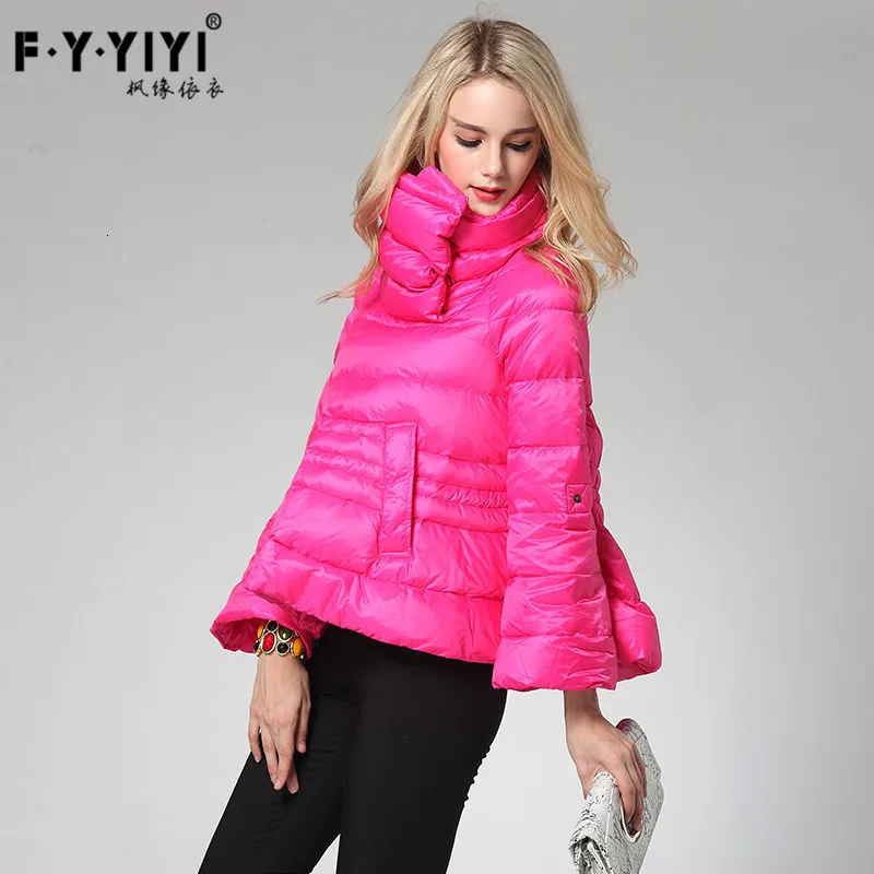 

2020 New Winter Women Parka Plus Size Fashion White Duck Down Coat Stand Collar Jacket Female Outerwear