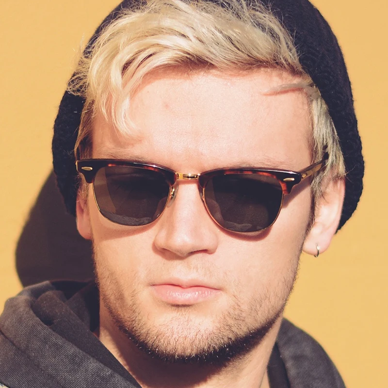 Солнечные очки RBRARE в полуметаллической оправе для мужчин и женщин брендовые