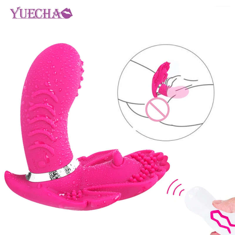 YUECHAO носимый фаллоимитатор вибратор для женщин мастурбатор трусики точки G