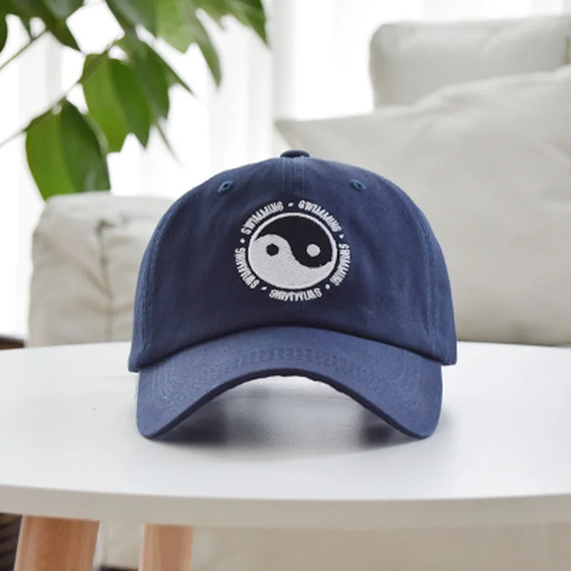 Mac Miller шляпа для папы 100% хлопок плавания Инь и Ян вышитая Бейсболка Snapback бейсболка