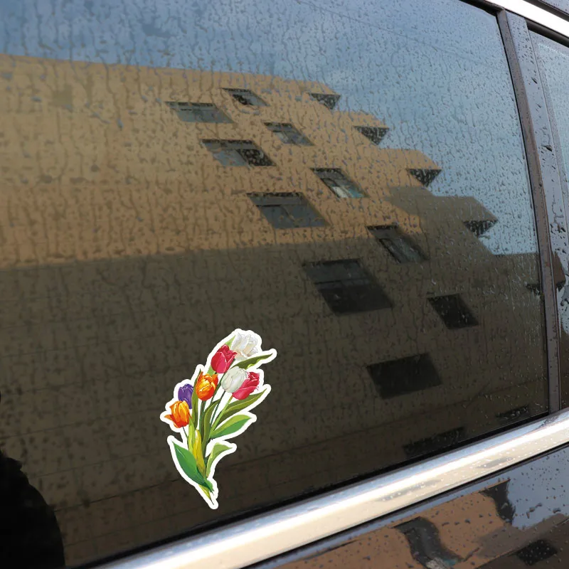 Ebdeckle Красивая горсть тюльпанов декор для Авто/бампер/окно/настенные наклейки DIY