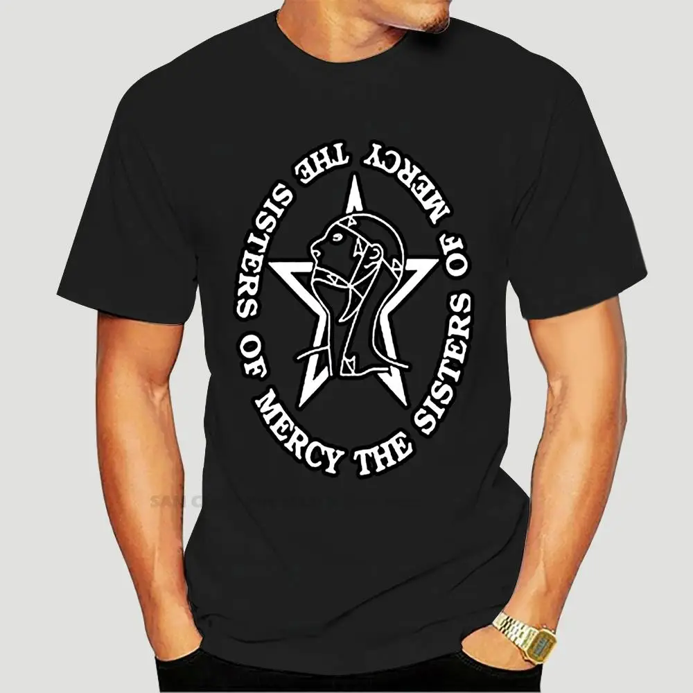 

Unisex The Sisters Of Mercy T-Shirt Short Sleeve Rock Mens Womens Ladies Suitabl Basic Models Tee Shirt 8884X