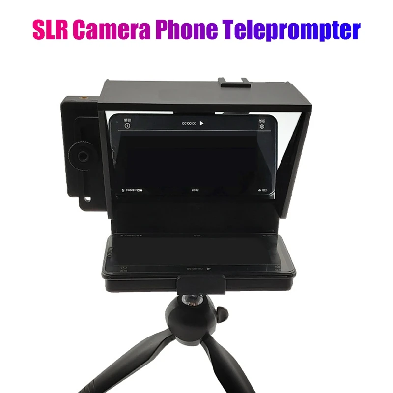 

Teleprompter Phone/DSLR Camera Recording Portable Inscriber Mobile Teleprompter ​with Remote Control for Phone