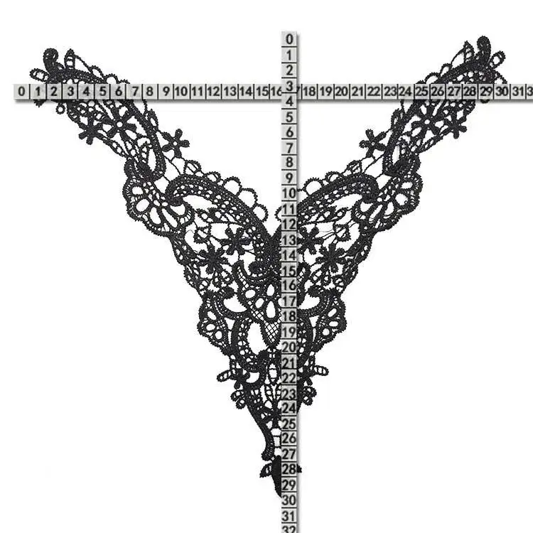 Вышивка с круглой горловиной для творчества искусственные Съемная воротники