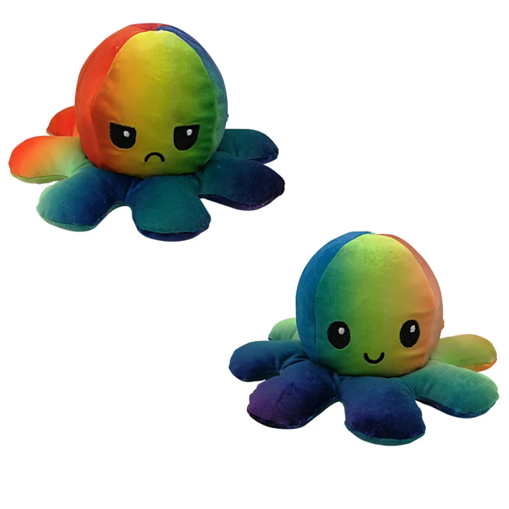 

2021 Hot Sale Octopu Doll Double-sided Flip Octopu Plush Toy Chirdren Kids Birthday Gift