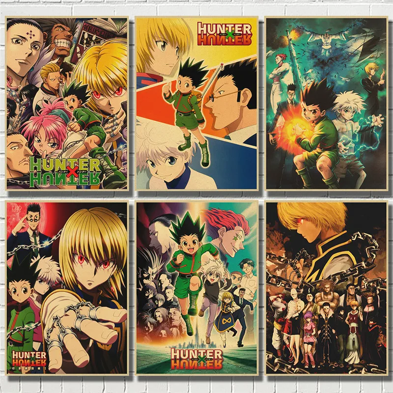 Классический винтажный Ретро-постер HUNTER x из крафт-бумаги Настенная картина для