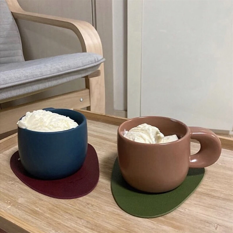 

Justdolife Home Decoration Nordic Solid Color Ceramic Mug Creative Simple Cute Coffee Cup Milk Cup Living Room Tea Cup