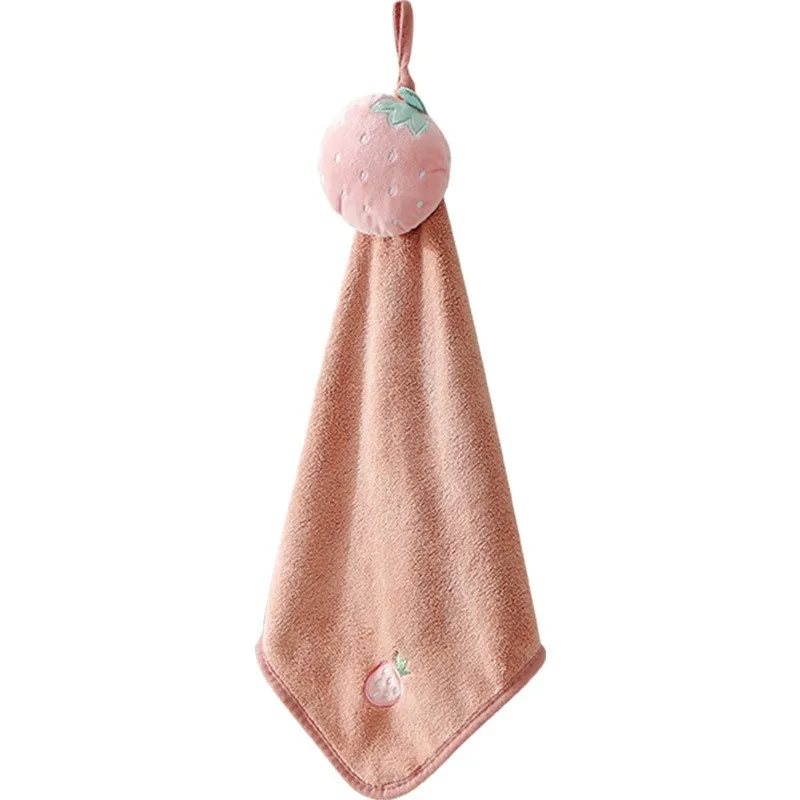 

5 Colors Towels with Cartoon Toy Hangable Hand Towel Soft Cotton Towels Home Textile Towels Kids Bathroom Products