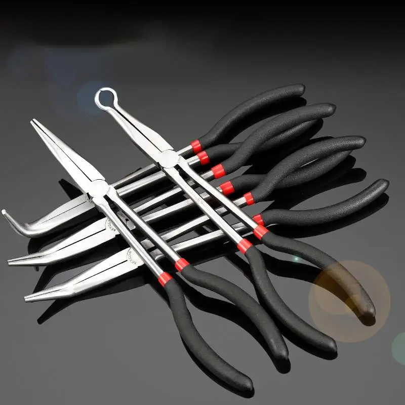 Прямые и с изогнутым кончиком иглы плоскогубцы для носоупоров 11 дюймов длинные