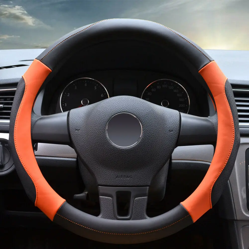 Чехол для руля Glcc 38 см спортивный дышащий нескользящий чехол белый красный M