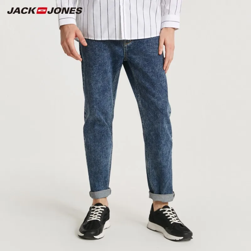 JackJones мужские зимние повседневные укороченные джинсы до щиколотки джинсовые