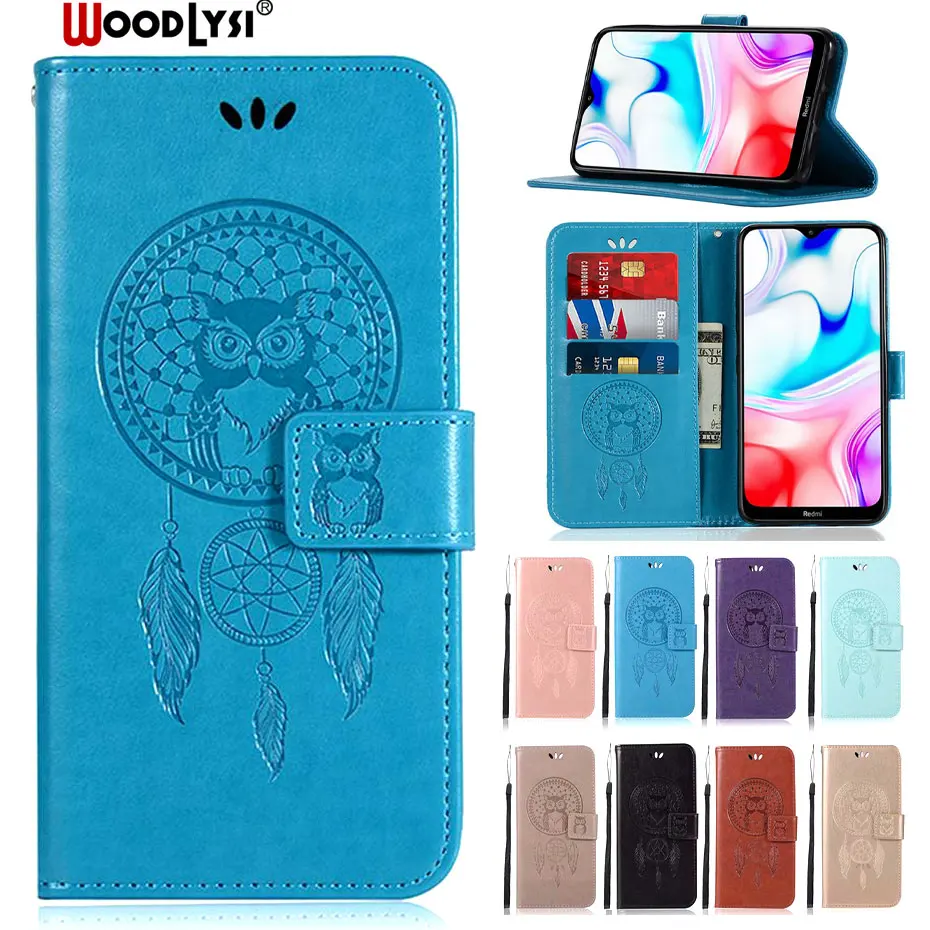 Чехол книжка для Redmi 8 8A чехол Бумажник телефона из искусственной кожи Xiaomi