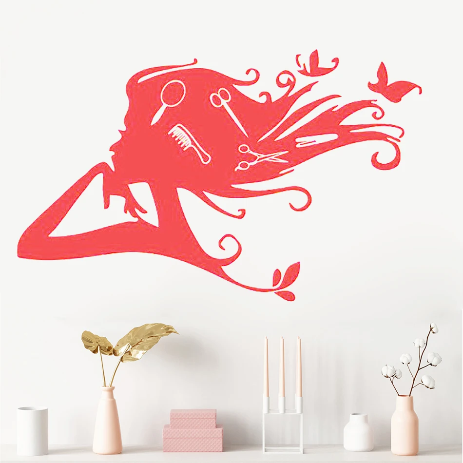 Виниловая наклейка для украшения салона красоты | Дом и сад