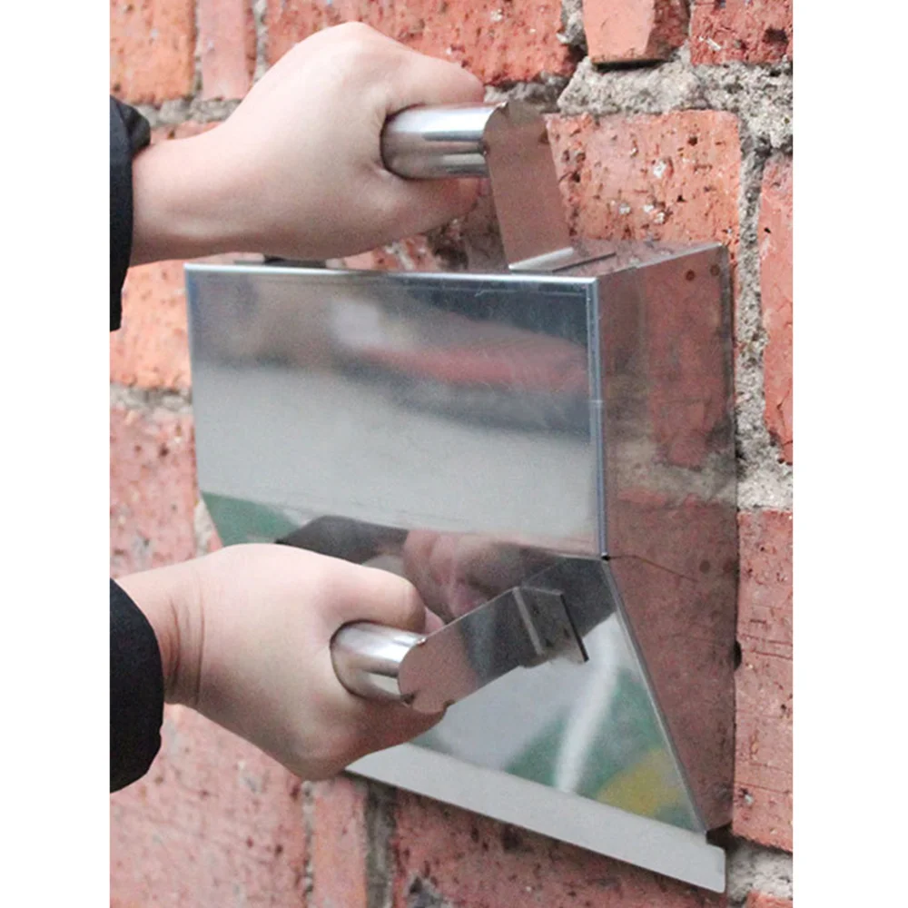 

Plaster Scraper with Handle Mortar Hand Tools Anti Cement Wall Decor Stainless Steel Durable Cement File (Silver)
