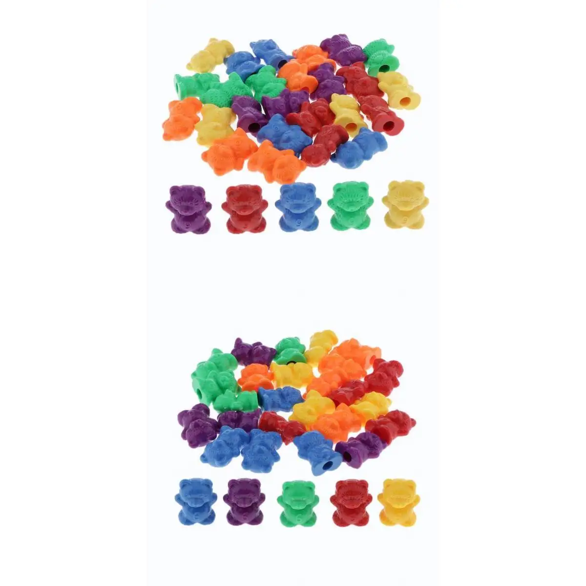 

60 Pieces Colorful Counting Bears Weights Math Skills Toy for Kids Toddlers