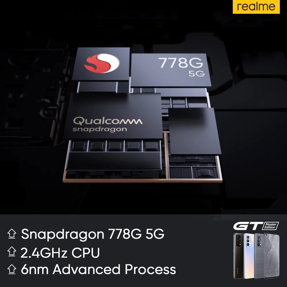 Realme-Tel&eacute;fono smartphone GT Master Edition, m&oacute;vil con Snapdragon 778G, carga SuperDart, 120 Hz, pantalla AMOLED, 65 W, versi&oacute;n rusa, disponible en estreno mundial-2
