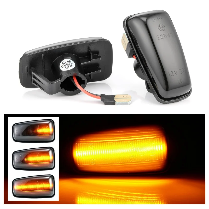 2 шт. Динамический светодиодный боковой габаритный фонарь лампа повторитель