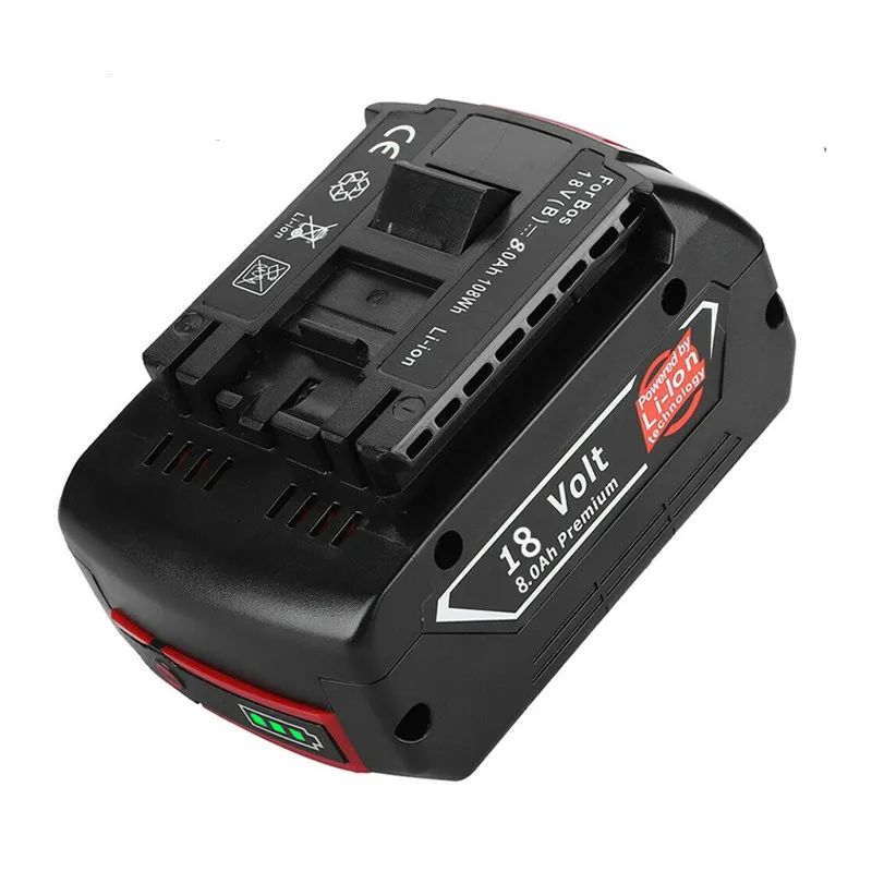 

2020 100%Original18V 6.0/8.0/10ah Rechargeable Lithium Ion Battery for Bosch 18V 6.0A Backup Battery Portable Replacement BAT609
