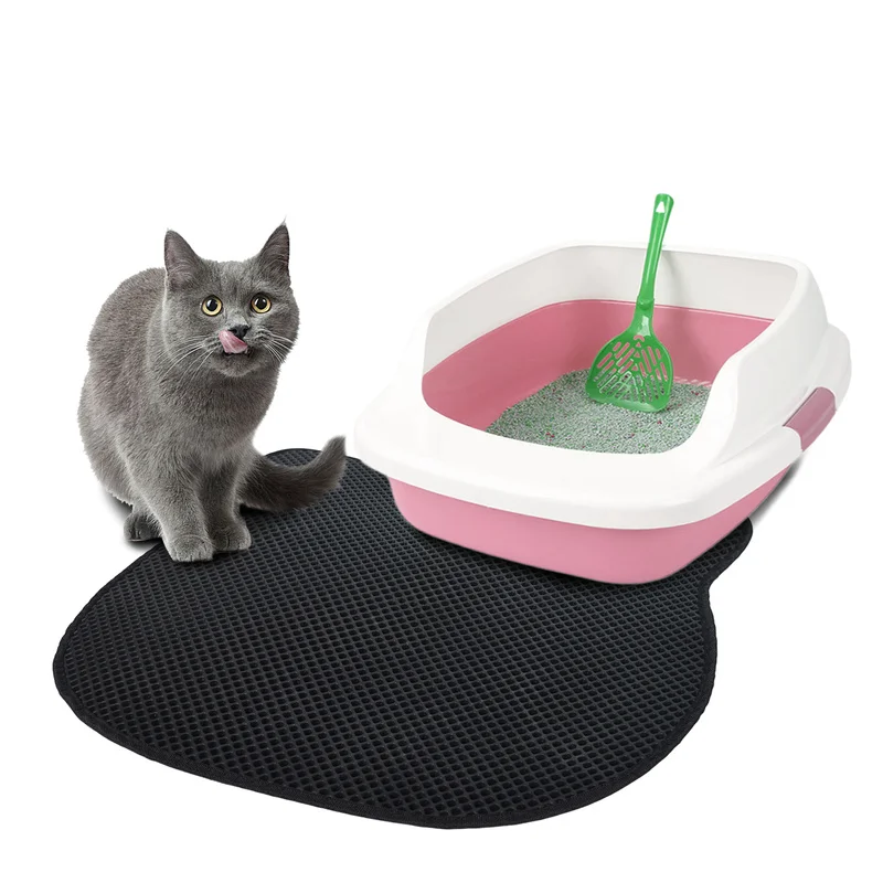 Водонепроницаемый двухслойный коврик для кошачьего туалета Ловца экологически