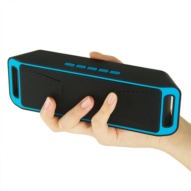 Портативный Bluetooth динамик с функцией объемного FM радио и сабвуфером|Портативные