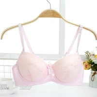 high quality underwire push up bra gathered breast woman bra double cup push up t shirt bra