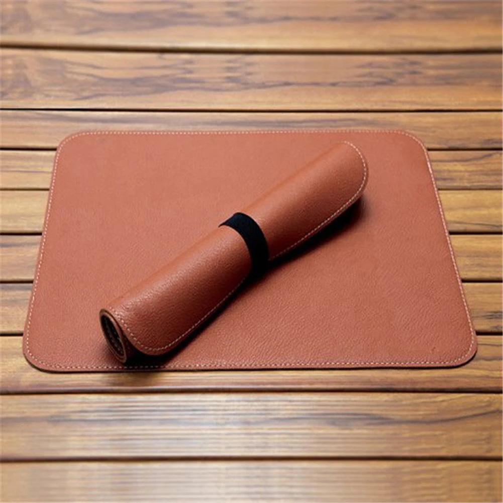 

Outdoor Waterproof Camping Barbecue Picnic Insulated Folding PU Leather Table Mats BBQ Food Pad Prevent Dirty for Hiking