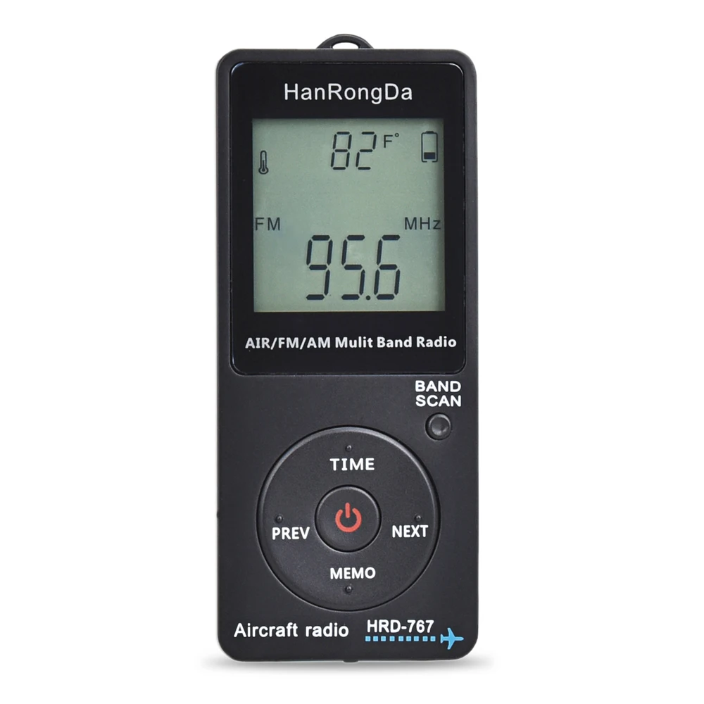 HanRongDa HRD 767 FM/AM/AIR многополосное радио летательный аппарат радиоприемник Blacklit ЖК