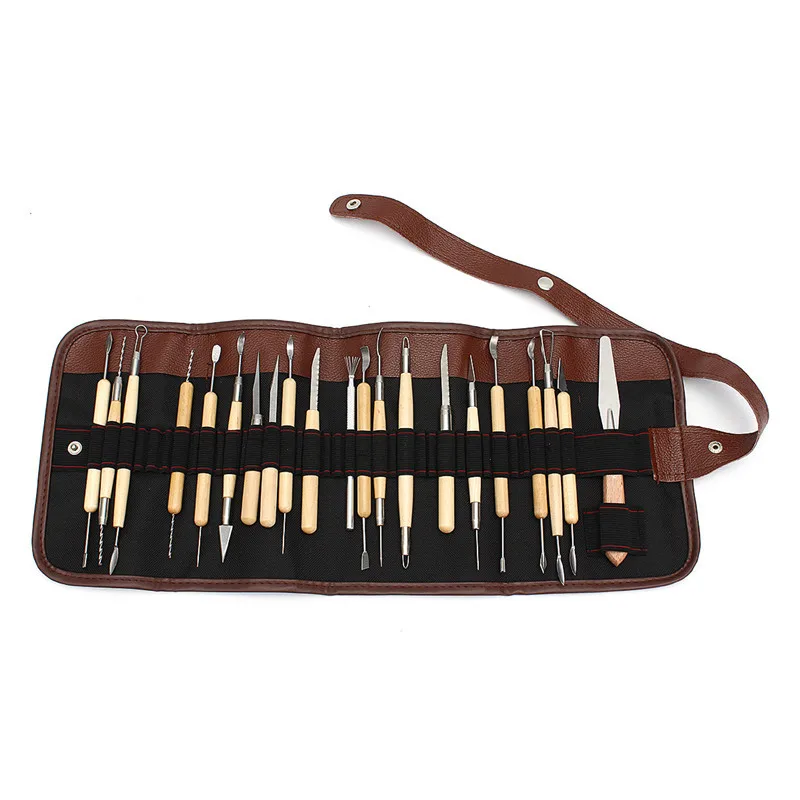 

30 шт./компл. керамическая глина, скульптура, резьба, моделирование, набор керамических деревянных инструментов «сделай сам», ремесло для дом...