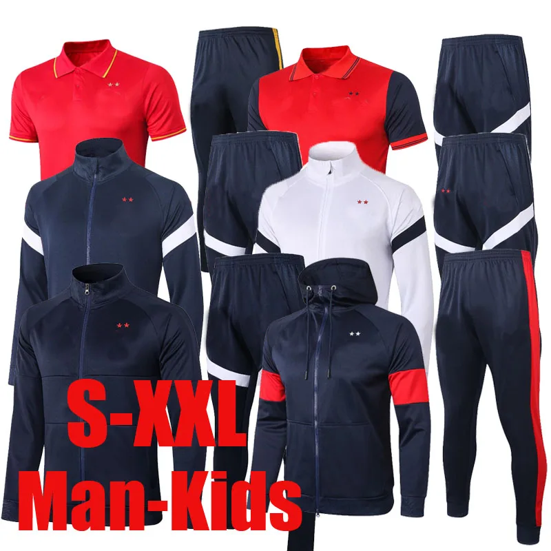 

Men's training wear 20 21 Football training soccer tracksuit training suit Men 2020 survetement de foot chandal tuta jogging