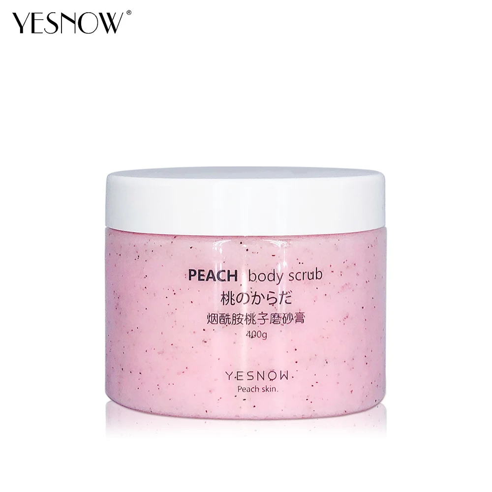 

Niacinamide Peach Whitening Body Scrub Cream Moisturizing Skin Exfoliating for Body Pimple Removal Whitening Joints Bath Using