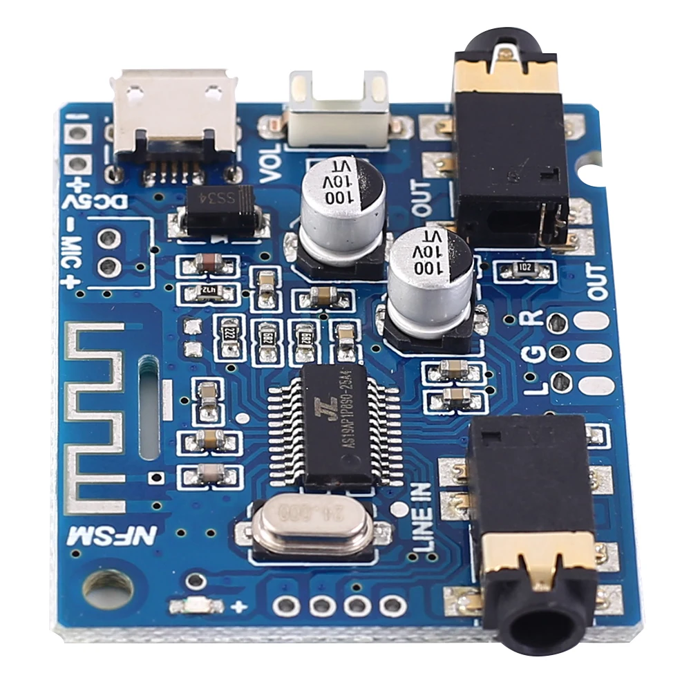 Bluetooth 5 0 стерео аудио декодер двухканальный модуль приемник Micro USB 5V|Интегральные