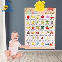 electronic alphabet wall chart interactive talking music alphabet board english fruit words language learning toy baby kids