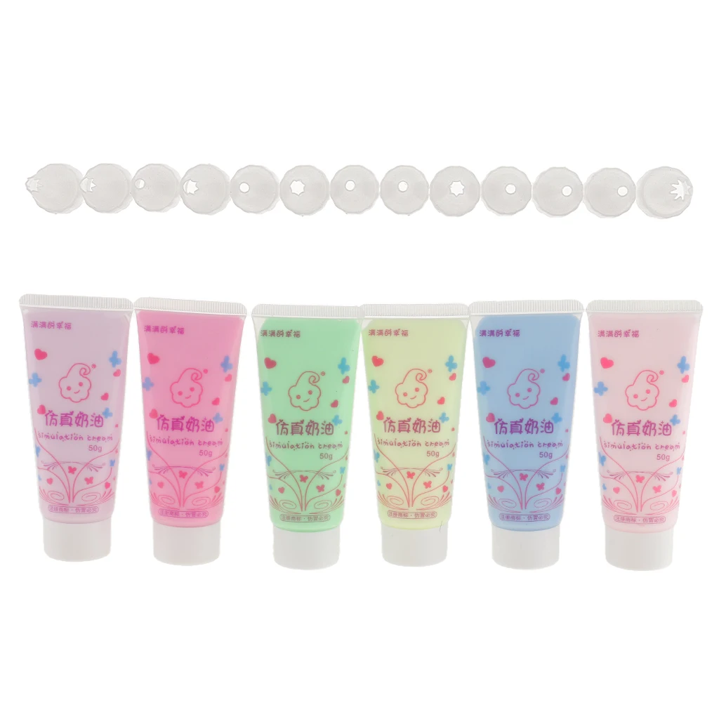 6 шт./компл. поддельные искусственные сливки клей для поделок крема чехол