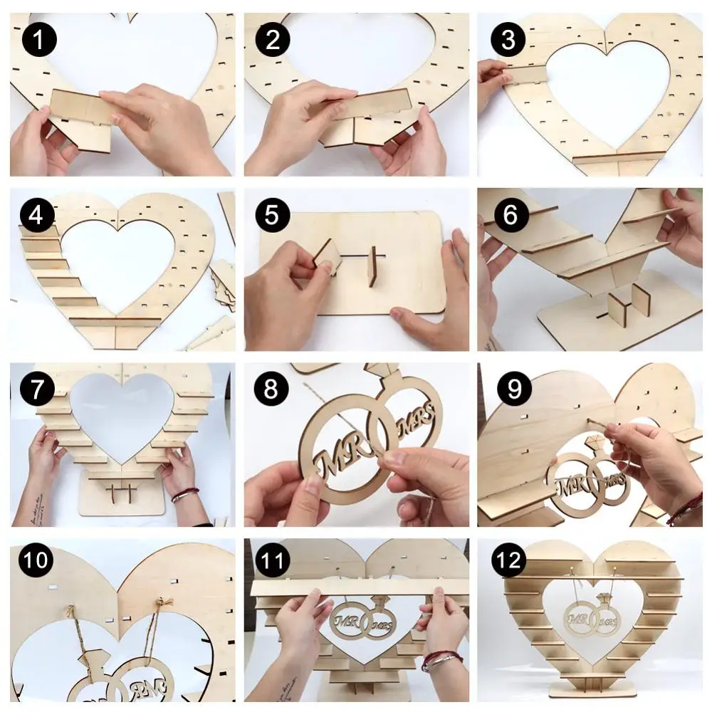 OurWarm Свадебная подставка для шоколада Mr & Mrs Chocolate Heart Tree витрина Центровая