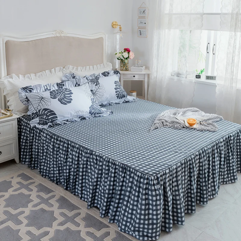 

Europe Luxury Bedding Set 40S White Color Duvet Cover Set King Queen Full Twin Size Bed Skirt Set Pillowcases Leaves Bedclothes