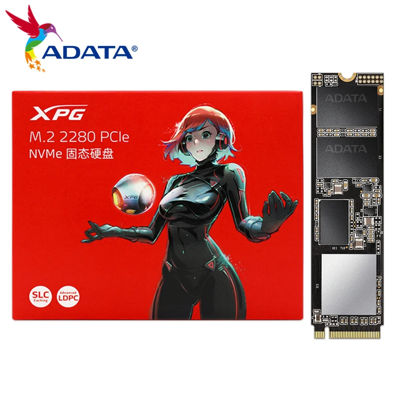  ADATA XPG SX8200 PNP SSD PCIe Gen3x4 M.2 2280 1 ТБ 2 ТБ 3D TLC NVMe 1,3 до 3500 дюйма 