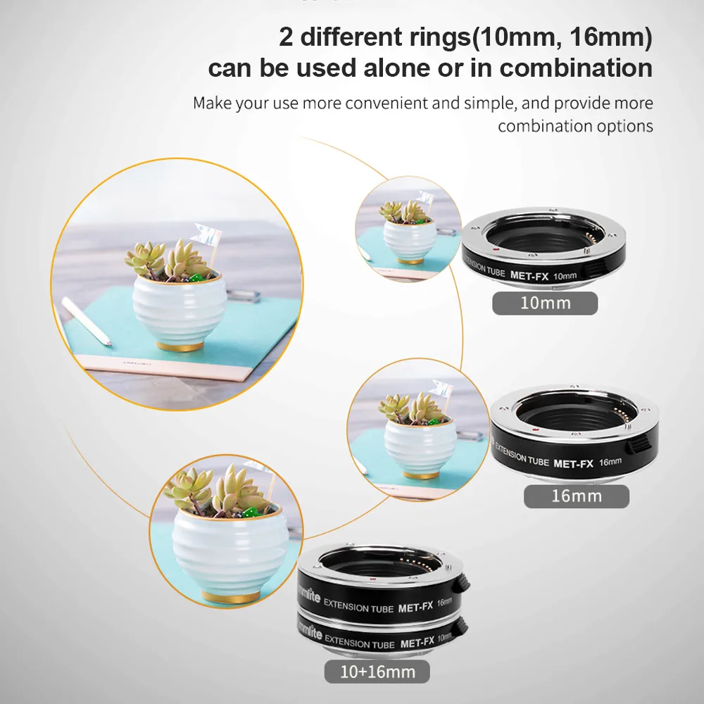 COMMLITE CM MET FX автоматический Удлинительный кольцевой адаптер для объектива