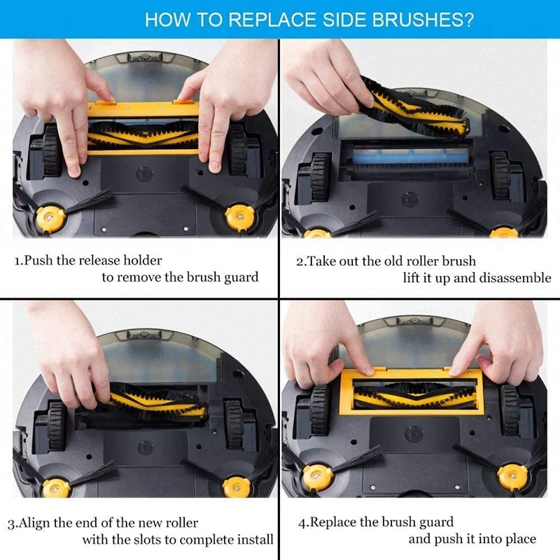 

Replacement for Ecovacs Deebot N79 N79S Robot Vacuum Cleaner Accessory Kit Pack,Main Brush + 6 Filters + 6 Side Brushes