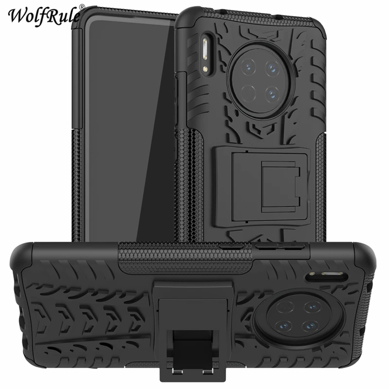 Чехол для Huawei Mate 30 двухслойный Броня ТПУ + ПК противоударный чехол телефона TAS-L09