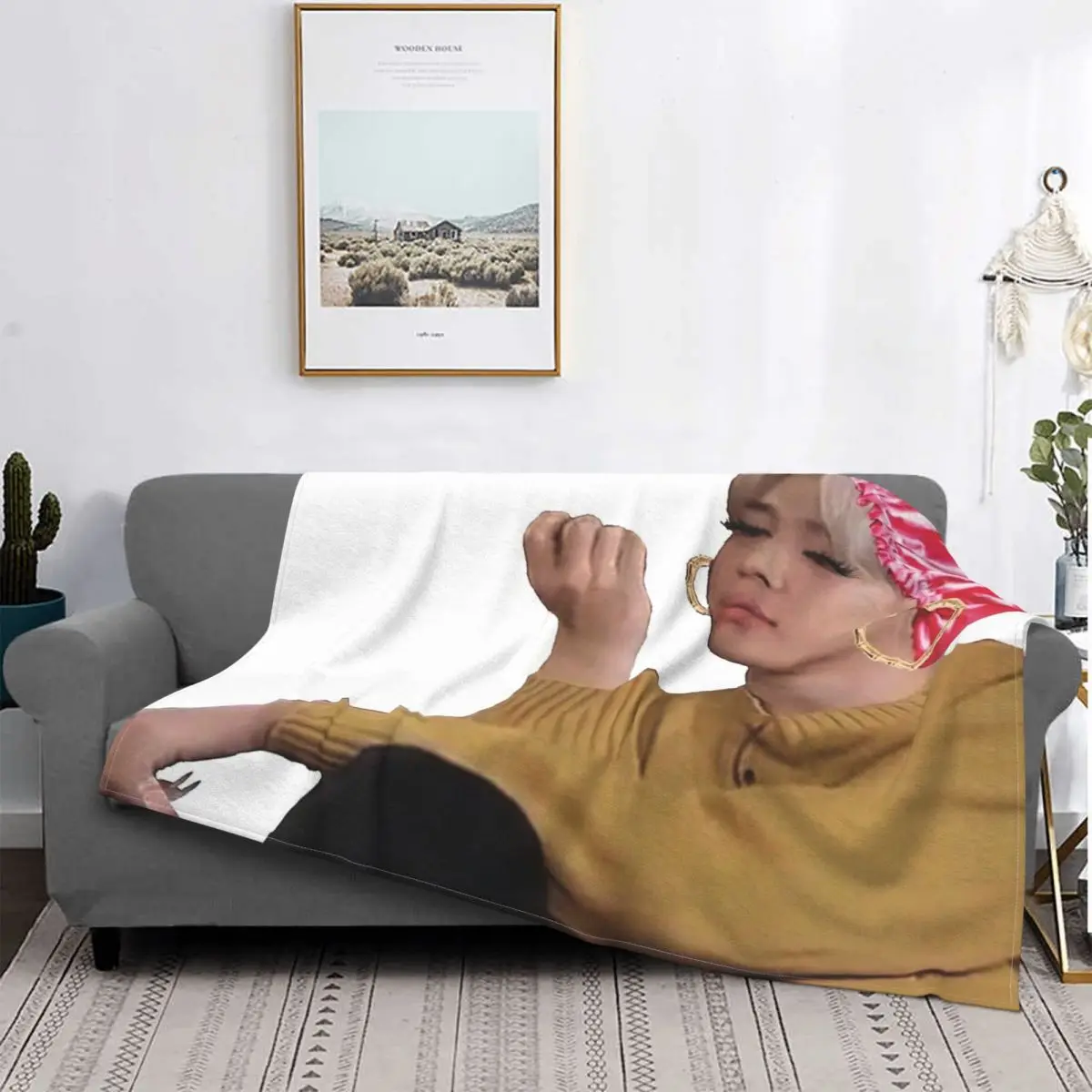 

Jimin Periodt одеяло покрывало клетчатый чехол толстовки женское покрывало бирюзовое