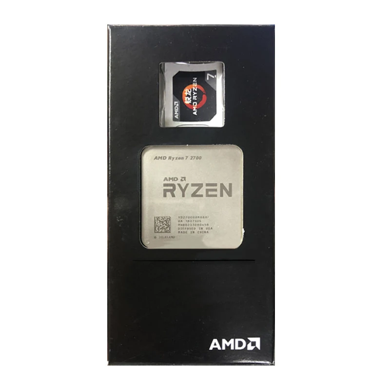Процессор AMD Ryzen 7 2700 R7 2700 3,2 ГГц Восьмиядерный синтеидальный процессор L3 = 16M 65W Socket AM4