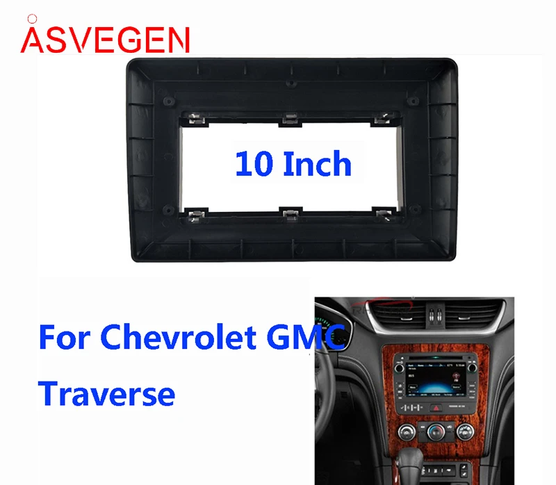 

Asvegen Car Radio Fascia Frame For Chevrolet Traverse / GMC Car Dvd Frame Install Panel Dash Mount Installation Dashboard