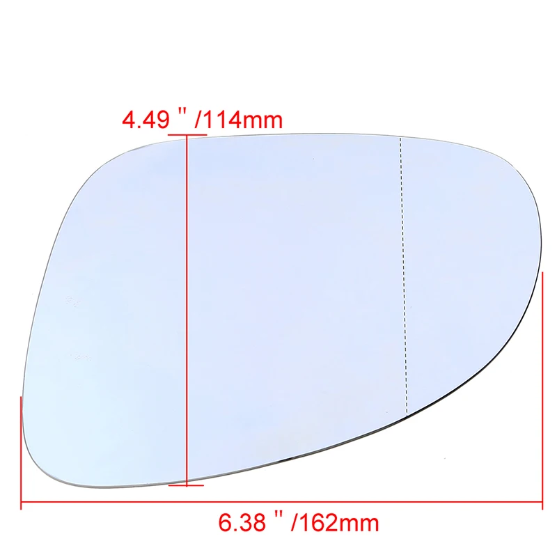 Правая/левая БОКОВАЯ ДВЕРЬ крыло зеркало стекло с подогревом синее тонированное