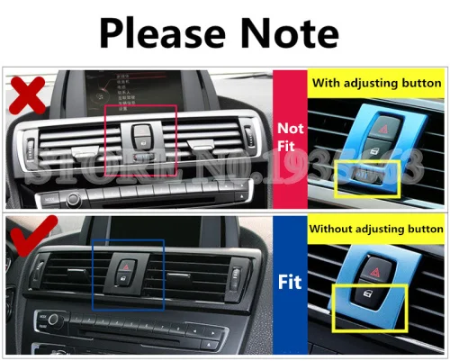 Центральная консоль и Боковая Крышка вентиляционного отверстия для BMW 1 серии F20