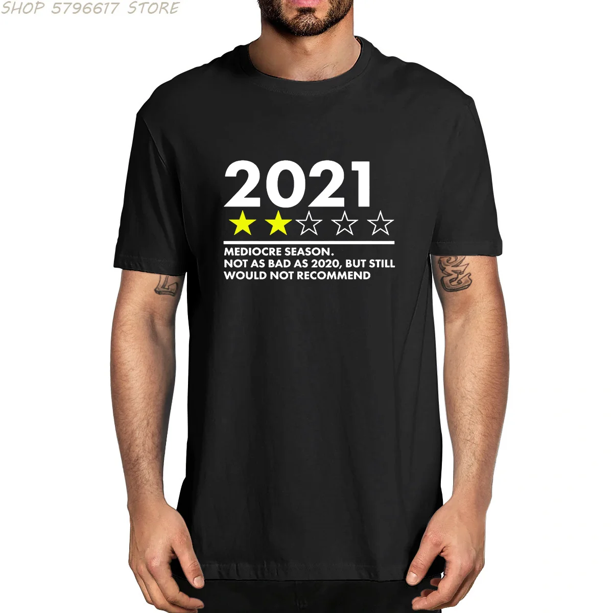 

2021 Mediocre Season Not As Bad As 2020 But Still Would Not Recommend Men's 100% Cotton Novelty T-Shirt Unisex Humor Funny Women