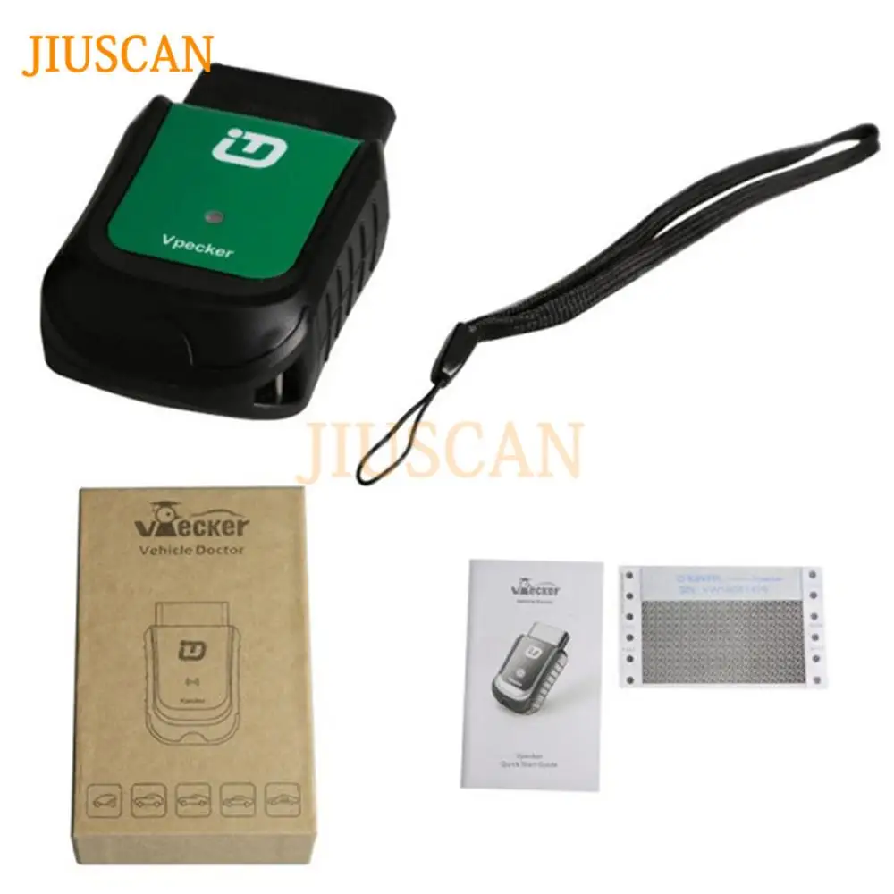 JIUSCAN VPECKER E1 Easydiag Поддержка wifi WINDOWS 10 OBDII диагностический инструмент|Анализатор
